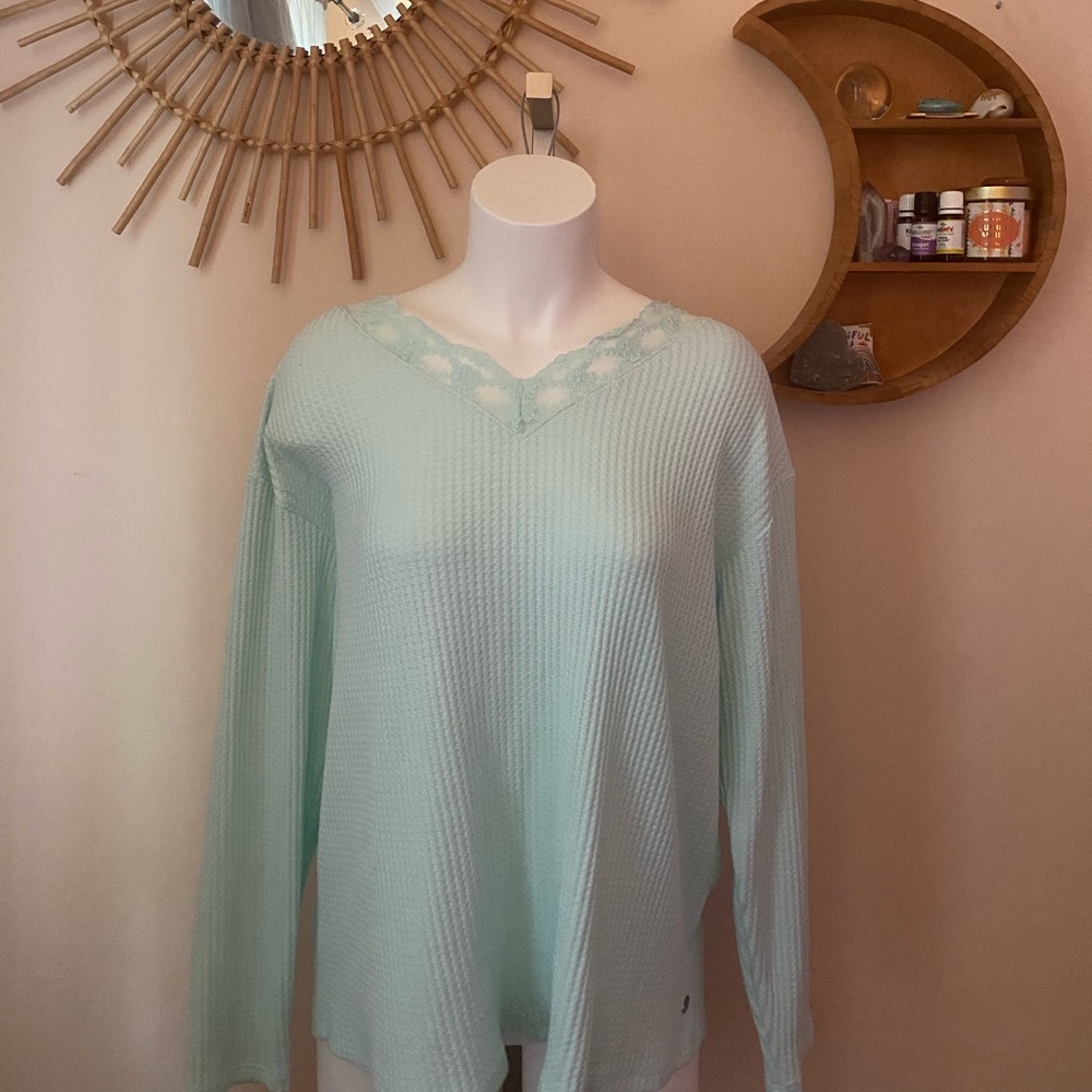 Blue Lace neck top Justice